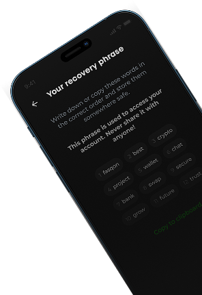 Seed Phrase Registration